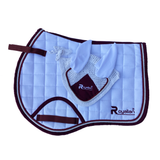 Horse Cotton Pony Jumper Saddle Pad With Fly veil