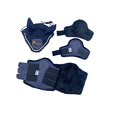Royalian Horse Glitter Full Jumper Pad Set - One Fly veil – Two Brushing Boots – Two Hind Boots - Royalian