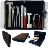 Horse Farrier Tool Kit "8Pcs" With Leather Carry Bag