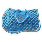 Horse Glitter No-slip Pony Jumper Saddle Pad With Fly veil Set