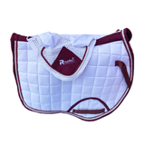 Horse Cotton Pony Jumper Saddle Pad With Fly veil