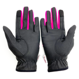 Royalian Women Horse Riding Sreeno Black Gloves - Touch Screen - Velcro Closer - Equestrian Ladies Gloves