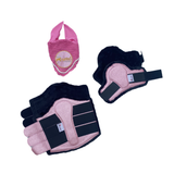 Royalian Horse Glitter Full Jumper Pad Set - One Fly veil – Two Brushing Boots – Two Hind Boots - Royalian