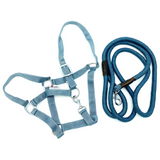 Horse Nylon Halter With Lead - Head Collar Breakaway Crown For Horse